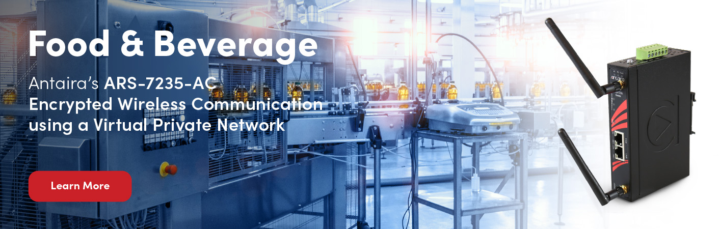 Antaira food and beverage banner