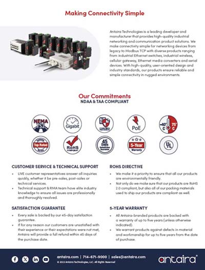 Antaira history flyer