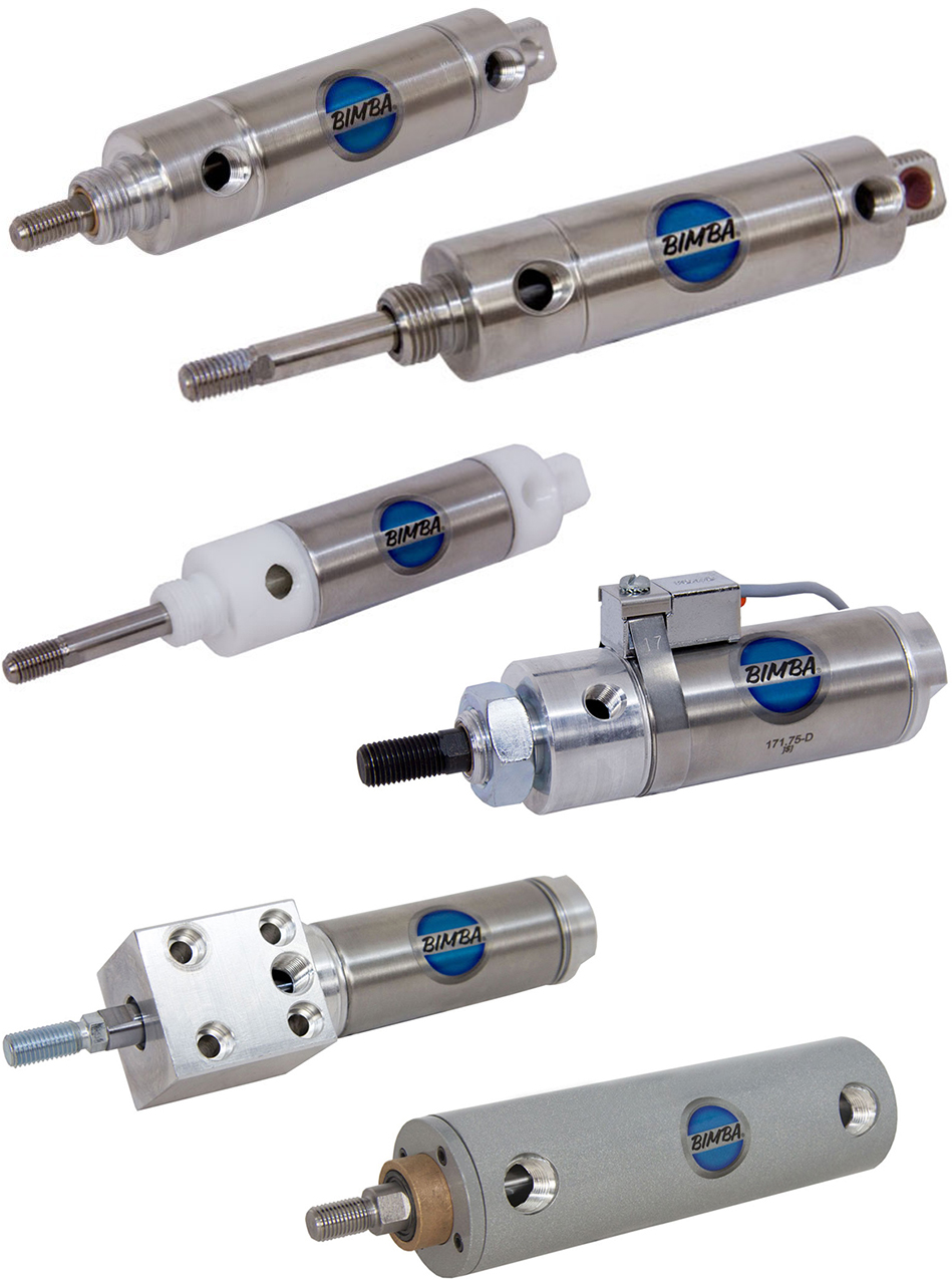 picture of a Bimba pneumatic cylinder