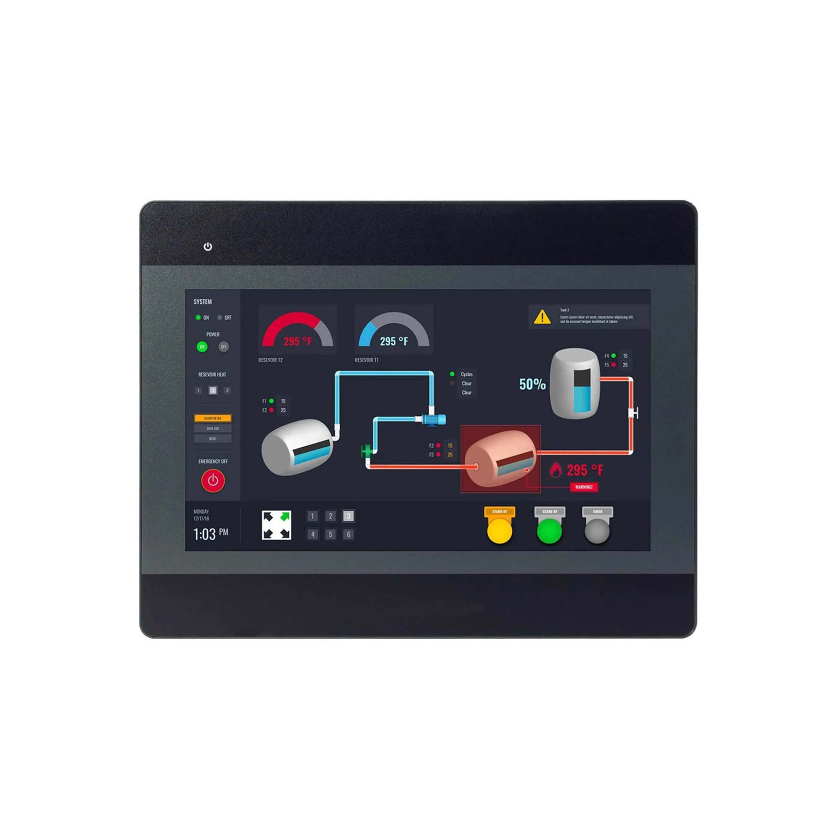 Maple Systems HMIs display size 10.1