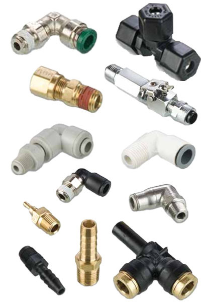 picture of a Parker Hannifin pneumatic fittings