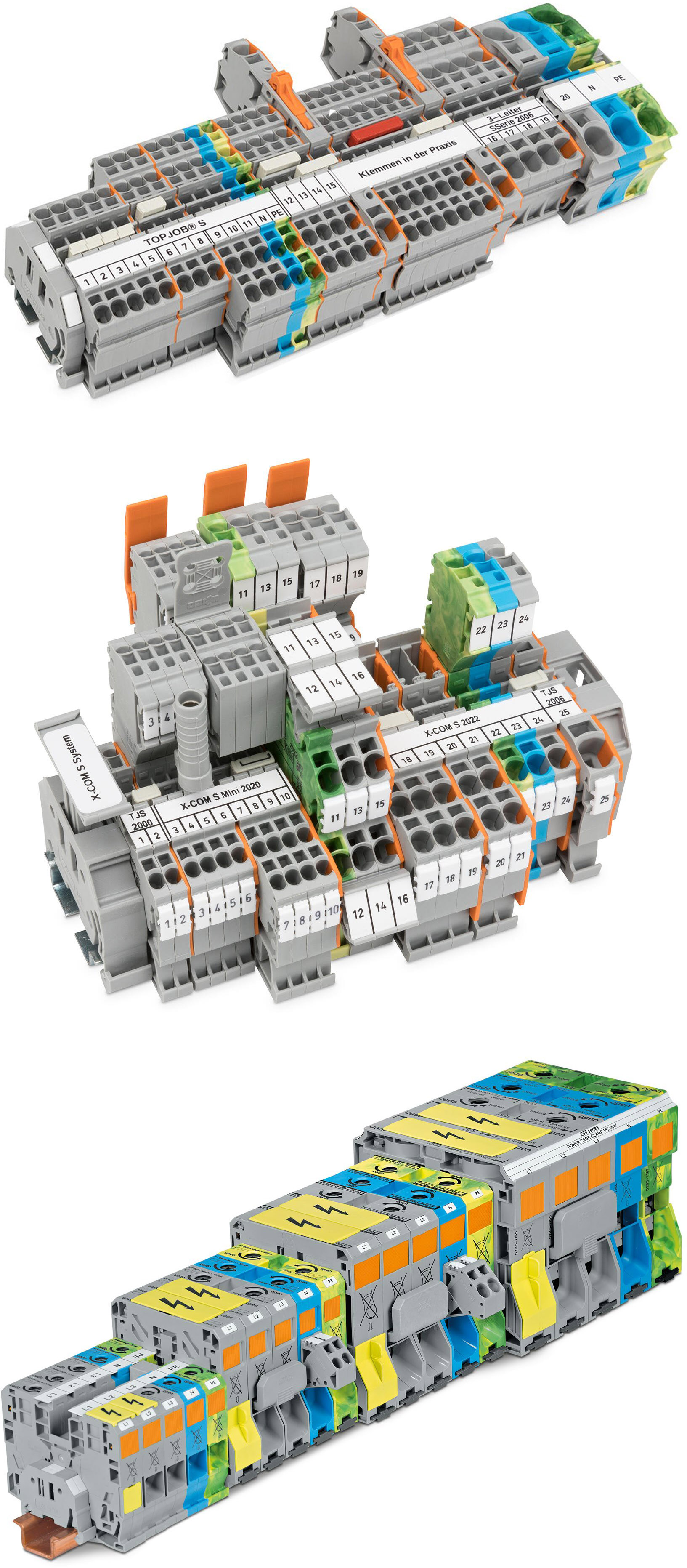 picture of a WAGO terminal blocks