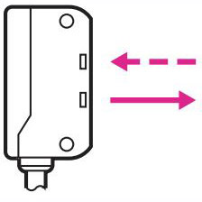 OMRON convergent-reflective sensoring mode