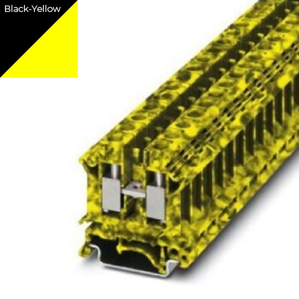 phoenix-contact black-yellow terminal blocks