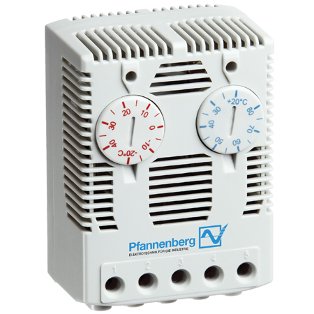 Pfannenberg single and twin thermostats