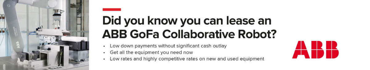 Did you know you can lease an ABB GoFa Collaborative Robot?