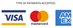 TYPE OF PAYMENTS ACCEPTED